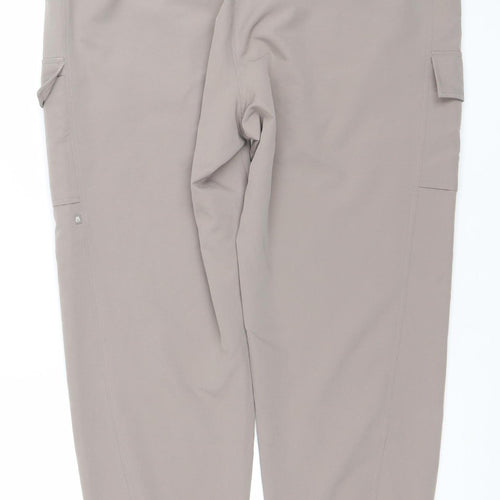 Avalanche Women Beige Cargo Trousers L Lightweight Polyester