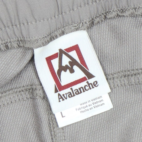 Avalanche Women Beige Cargo Trousers L Lightweight Polyester