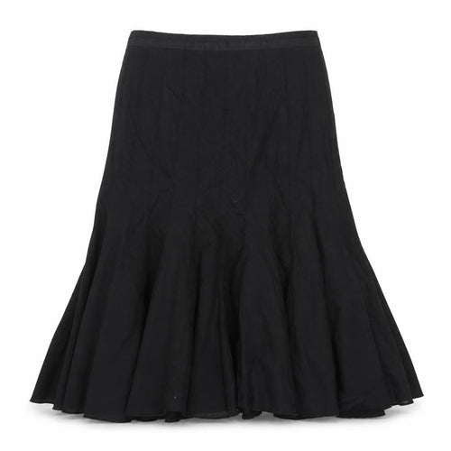Apanage Women Black Size 12 Midi A-Line Chiffon Skirt