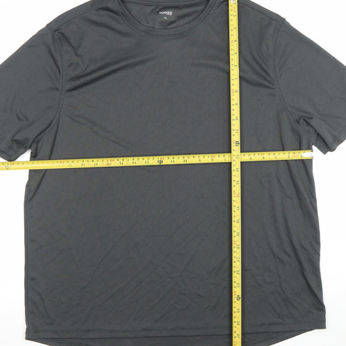 Dunnes Stores Men's Grey XL Regular Fit Active T-Shirt