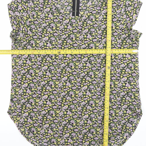 ONLY Women’s Multicoloured Floral Zip Back Blouse Size 8