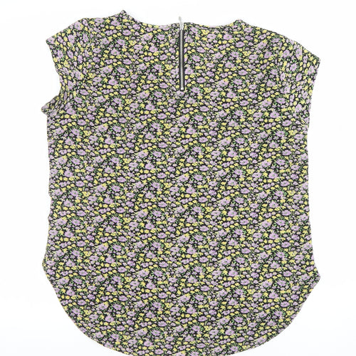ONLY Women’s Multicoloured Floral Zip Back Blouse Size 8