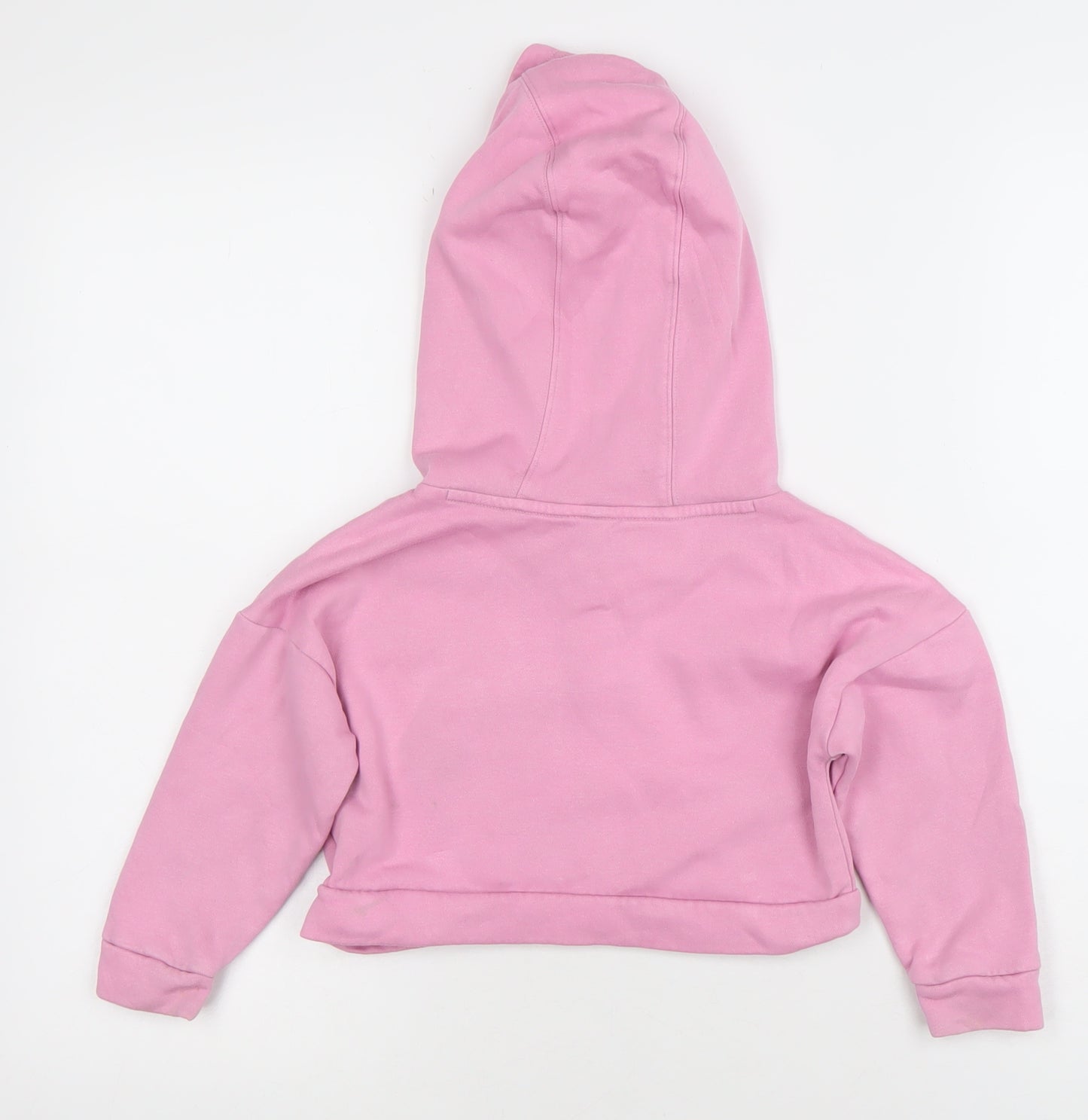 Adidas Girls Pink Pullover Hoodie 3-4 Years Logo Fleece All Seasons