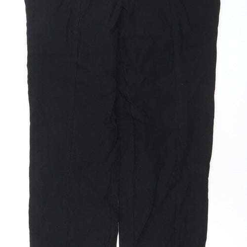 Gallery Womens Black Size 12 Straight Stretch Trousers