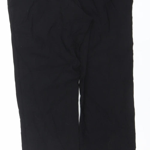 Gallery Womens Black Size 12 Straight Stretch Trousers