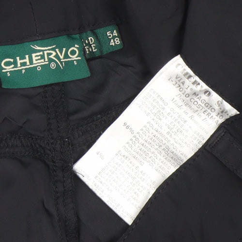 Chervo Mens Black Lightweight Polyamide Sports Trousers Size 48