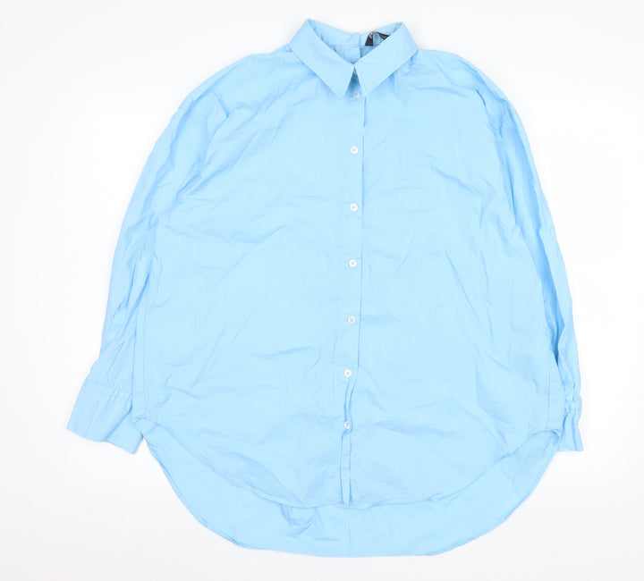 Zara Men Blue XS Regular Fit Long Sleeve Dress Shirt