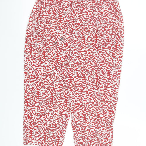 Marks and Spencer Women Red Camouflage Bermuda Shorts Size 10