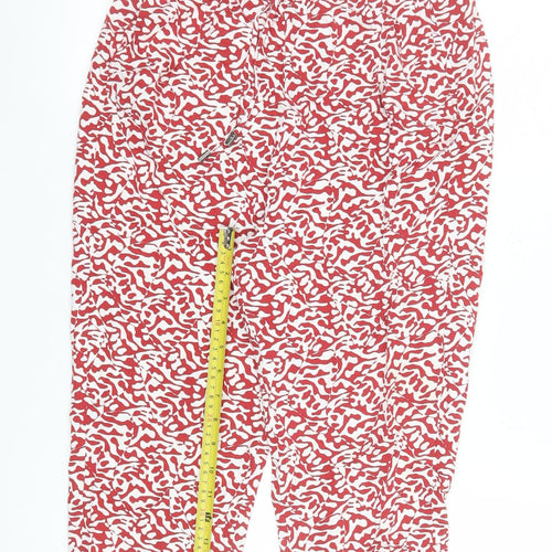 Marks and Spencer Women Red Camouflage Bermuda Shorts Size 10