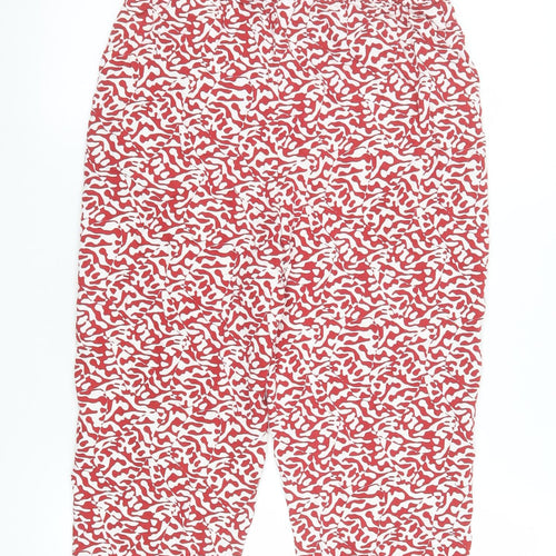 Marks and Spencer Women Red Camouflage Bermuda Shorts Size 10