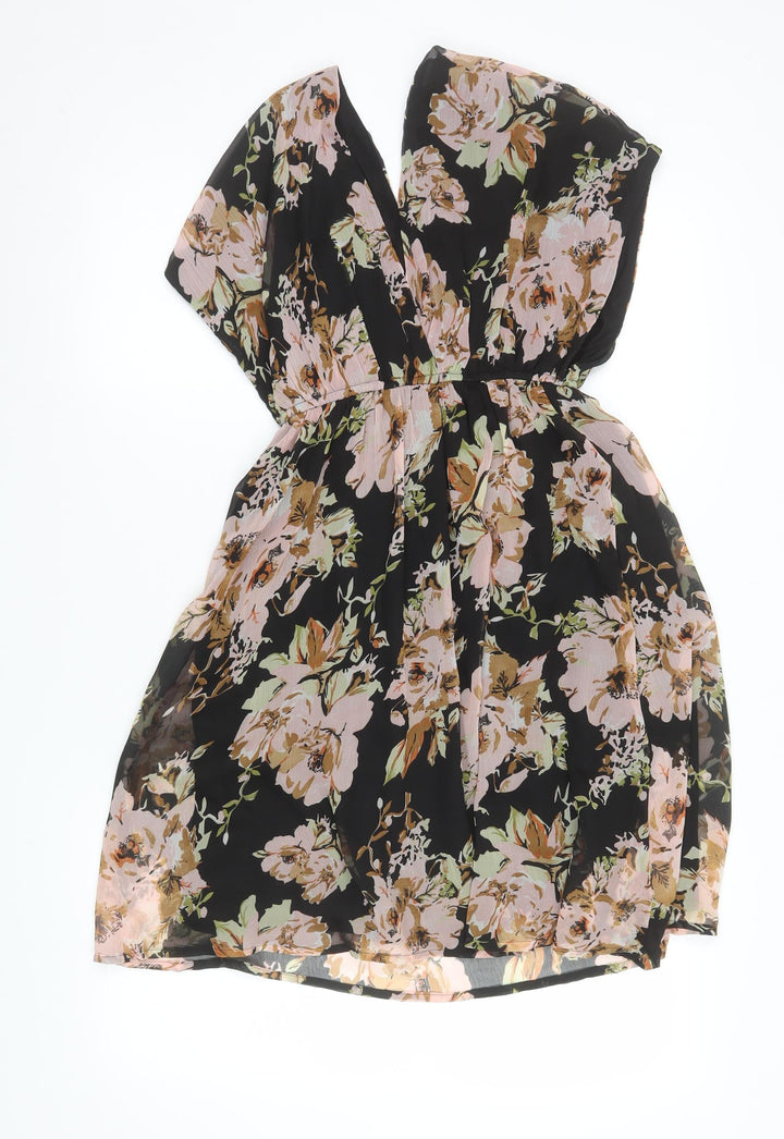 Vero Moda Women's Multicoloured Floral Fit & Flare Short Dress Size S