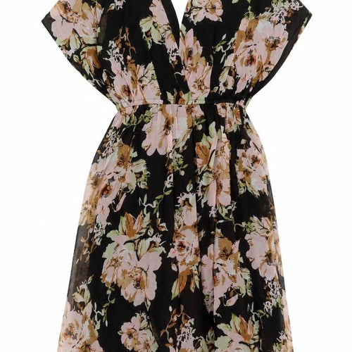 Vero Moda Women's Multicoloured Floral Fit & Flare Short Dress Size S
