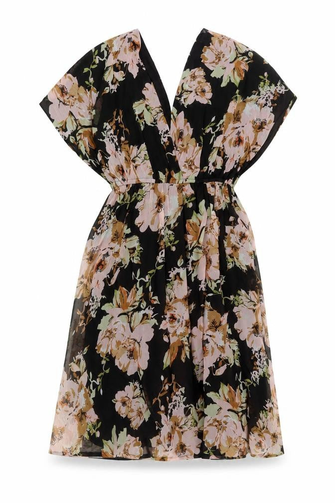 Vero Moda Women's Multicoloured Floral Fit & Flare Short Dress Size S