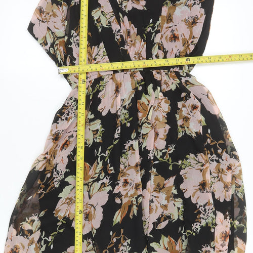 Vero Moda Women's Multicoloured Floral Fit & Flare Short Dress Size S