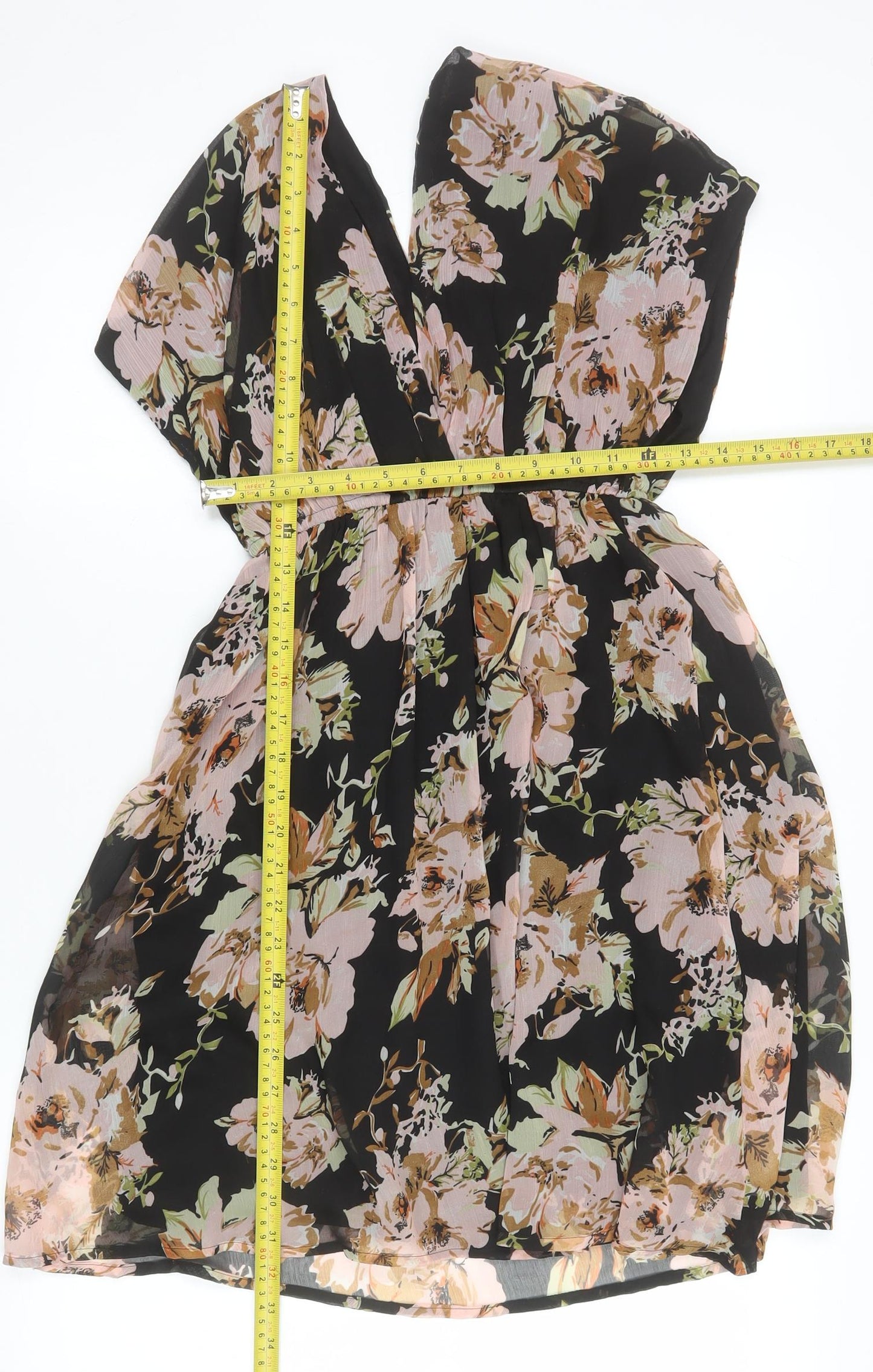 Vero Moda Women's Multicoloured Floral Fit & Flare Short Dress Size S