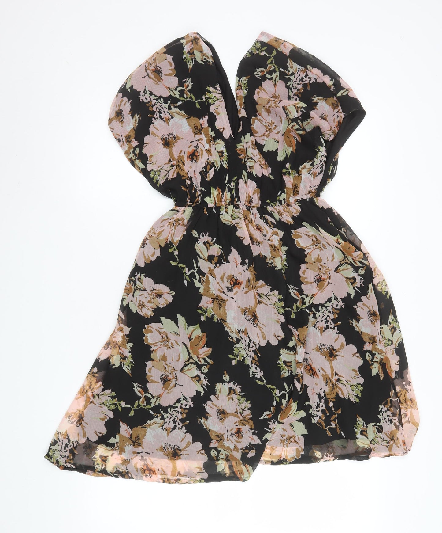 Vero Moda Women's Multicoloured Floral Fit & Flare Short Dress Size S
