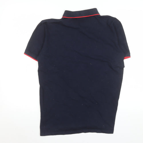 Hugo Men’s Blue Slim Fit Cotton Polo Shirt Size M