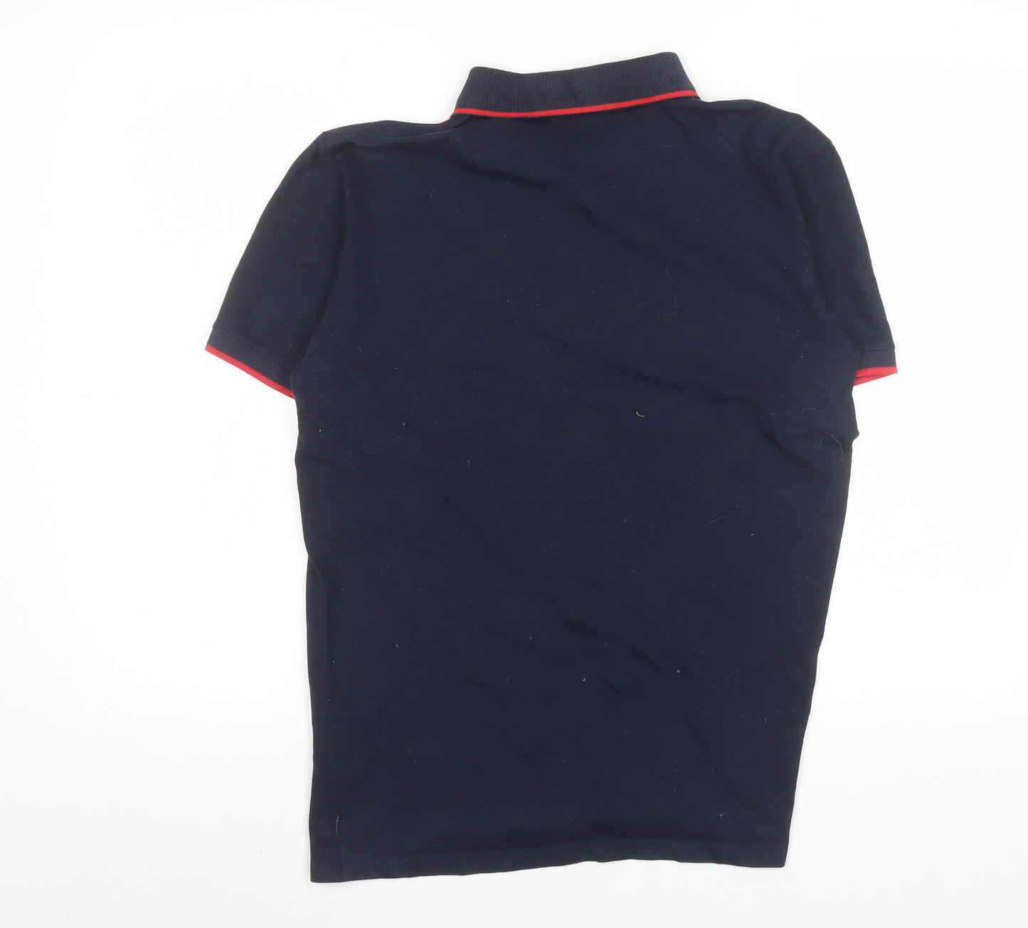 Hugo Men’s Blue Slim Fit Cotton Polo Shirt Size M