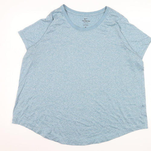 Nike Men's Blue Dri-FIT Crew Neck Short Sleeve T-Shirt XL