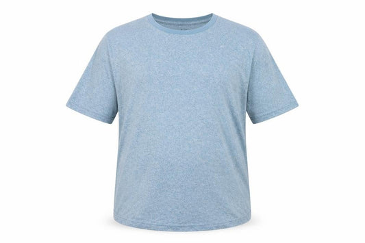 Front view of Nike Men's Blue Dri-FIT Crew Neck Short Sleeve T-Shirt XL