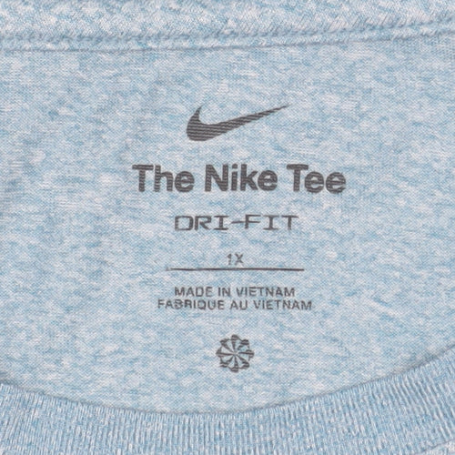 Nike Men's Blue Dri-FIT Crew Neck Short Sleeve T-Shirt XL
