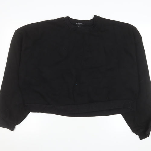PrettyLittleThing Womens Black Medium Pullover Sweatshirt