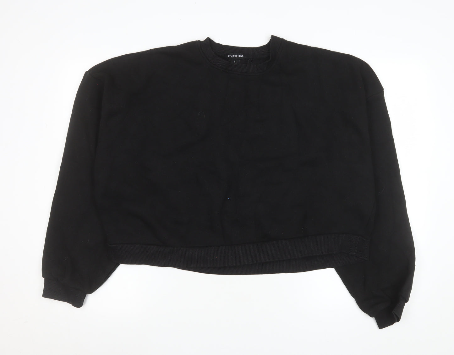 PrettyLittleThing Womens Black Medium Pullover Sweatshirt