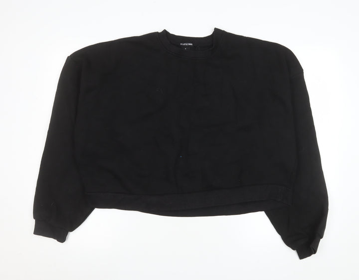 PrettyLittleThing Womens Black Medium Pullover Sweatshirt