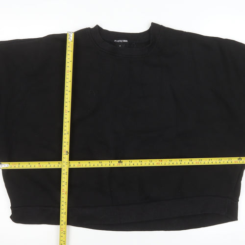 PrettyLittleThing Womens Black Medium Pullover Sweatshirt