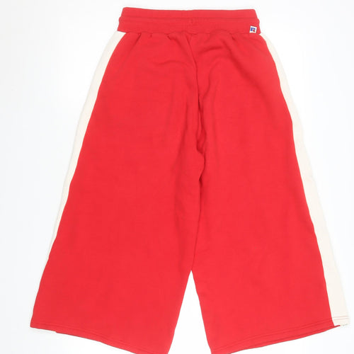 Russell Athletic Men's Red Sweat Shorts Size S Elastic Waist Sports Style