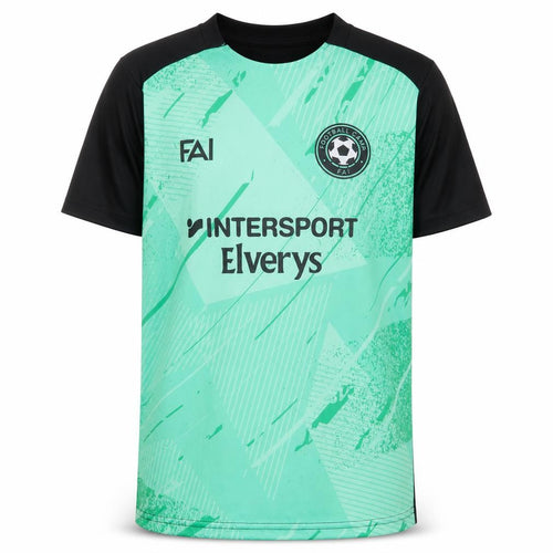 Football Camp FAI Boys Green Short Sleeve Athletic T-Shirt Size S