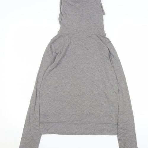 Abercrombie Kids Grey Hoodie Boys L Muscle Fit Graphic Pullover Cotton
