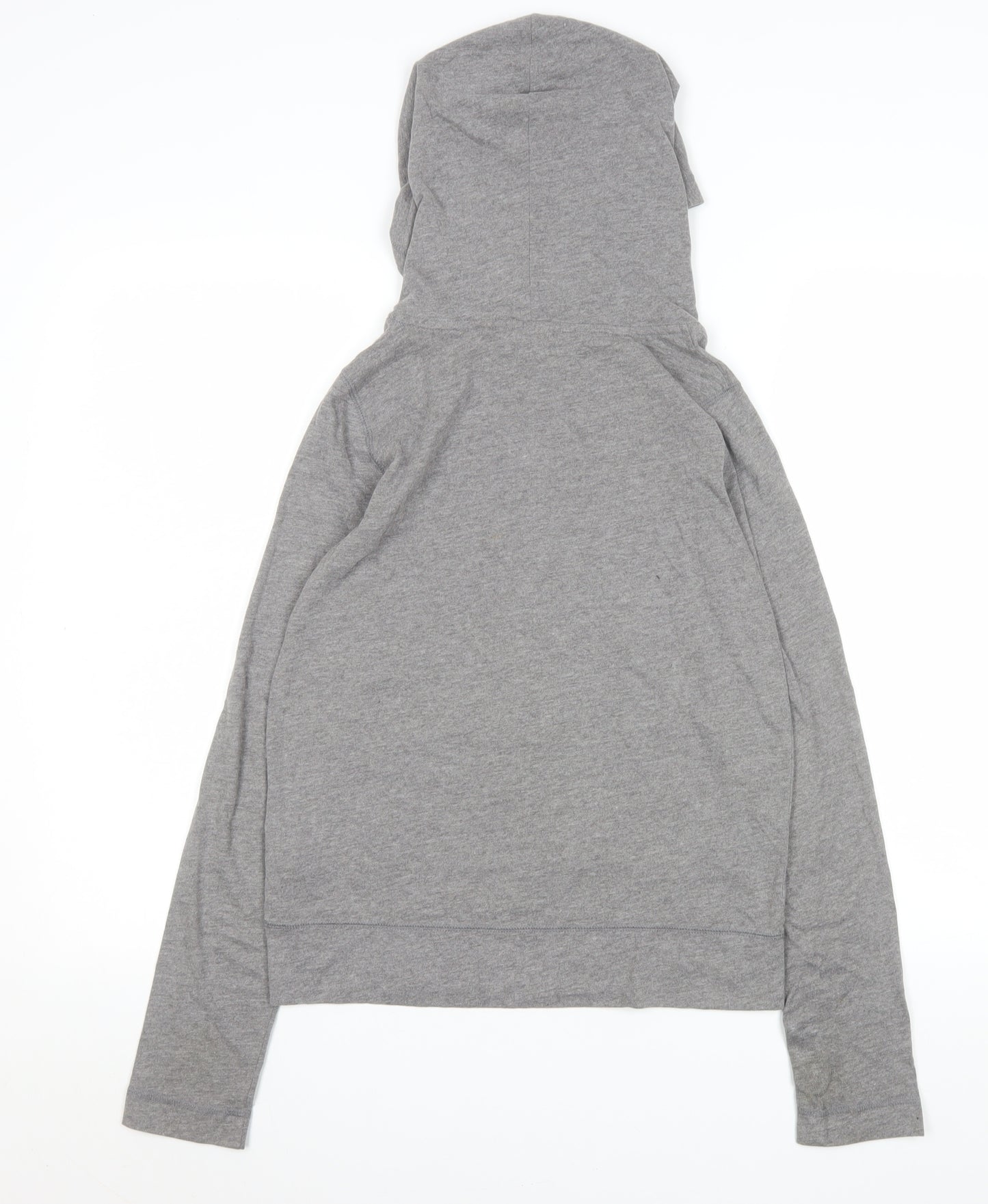 Abercrombie Kids Grey Hoodie Boys L Muscle Fit Graphic Pullover Cotton