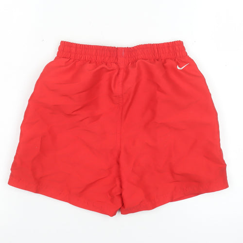 Nike Boys Red Athletic Sports Shorts M 137-147cm Quick Dry Polyester
