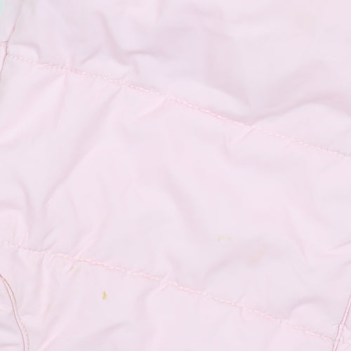 St. Bernard Girls Pink Hooded Quilted Snowsuit 9-12 Months Winter Lined