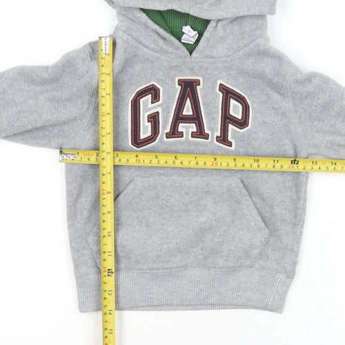 GAP Baby Toddler Grey Hooded Fleece Jacket 24 Months Unisex