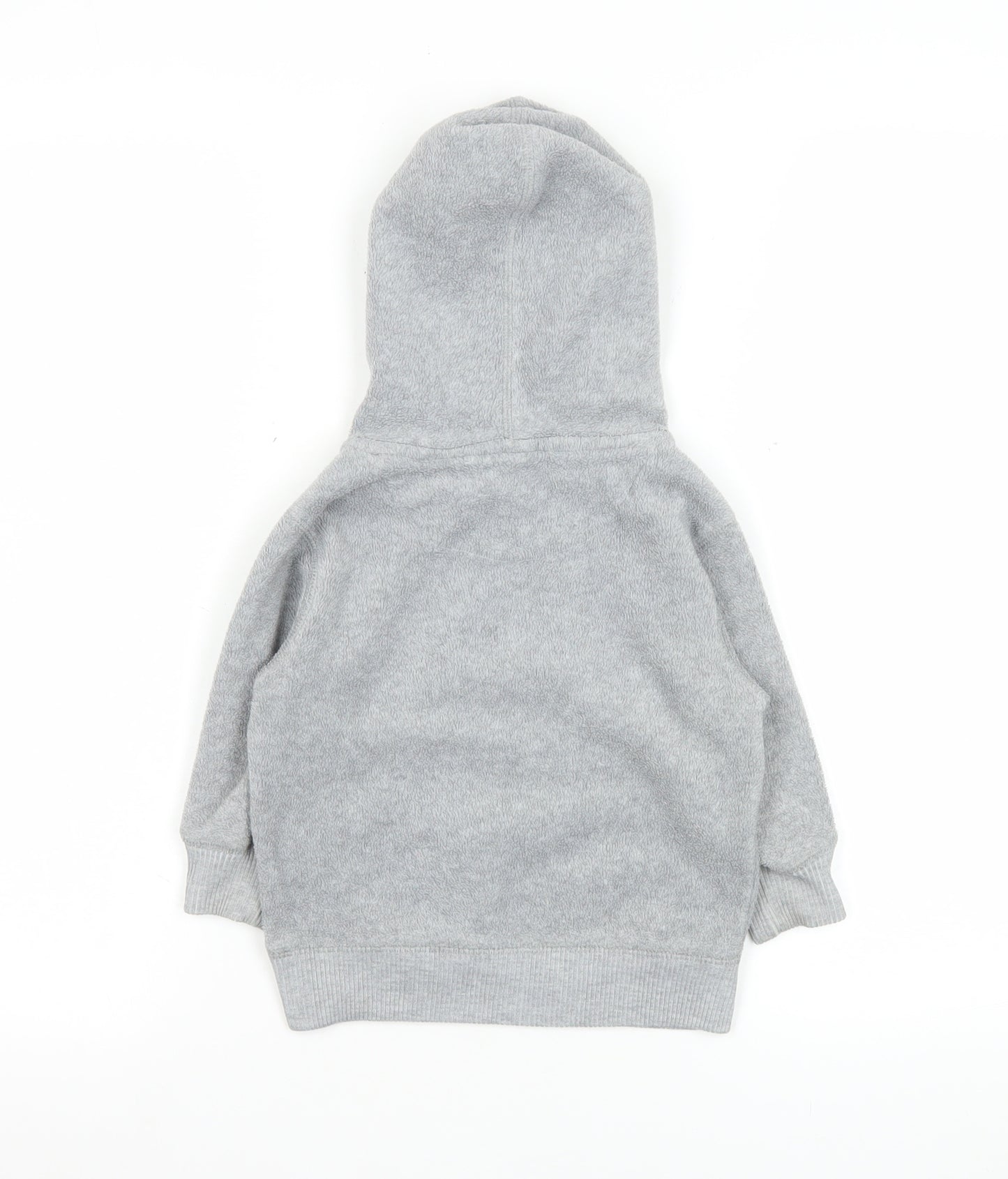 GAP Baby Toddler Grey Hooded Fleece Jacket 24 Months Unisex
