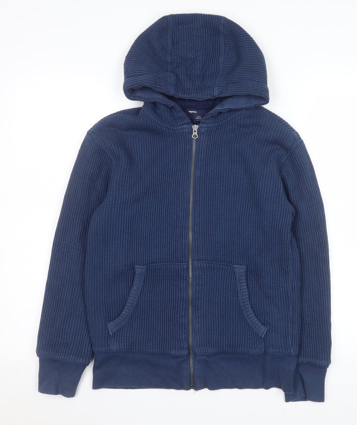GAP Kids Boys Blue Hooded Full Zip Fleece Jacket 12-13 Years