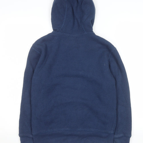 GAP Kids Boys Blue Hooded Full Zip Fleece Jacket 12-13 Years