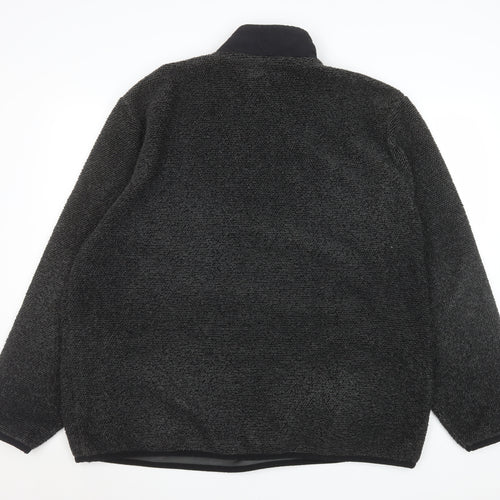 Tu Mens Grey 2XL Fleece 1/2 Zip Pullover Sweatshirt