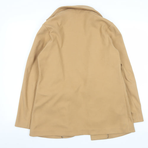 F&F Women’s Beige Blazer Jacket Size 10 Regular Fit Lined Classic Style