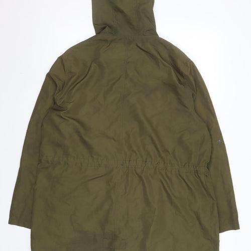 Primark Cares Women’s Green L Hooded Parka Jacket with Drawstring Waist