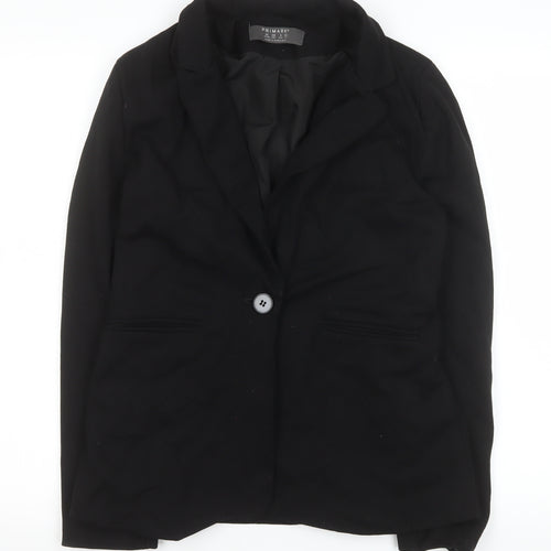Primark Women’s Black Single-Breasted Blazer UK 10 Classic Fit