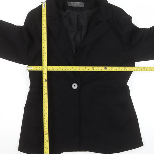 Primark Women’s Black Single-Breasted Blazer UK 10 Classic Fit