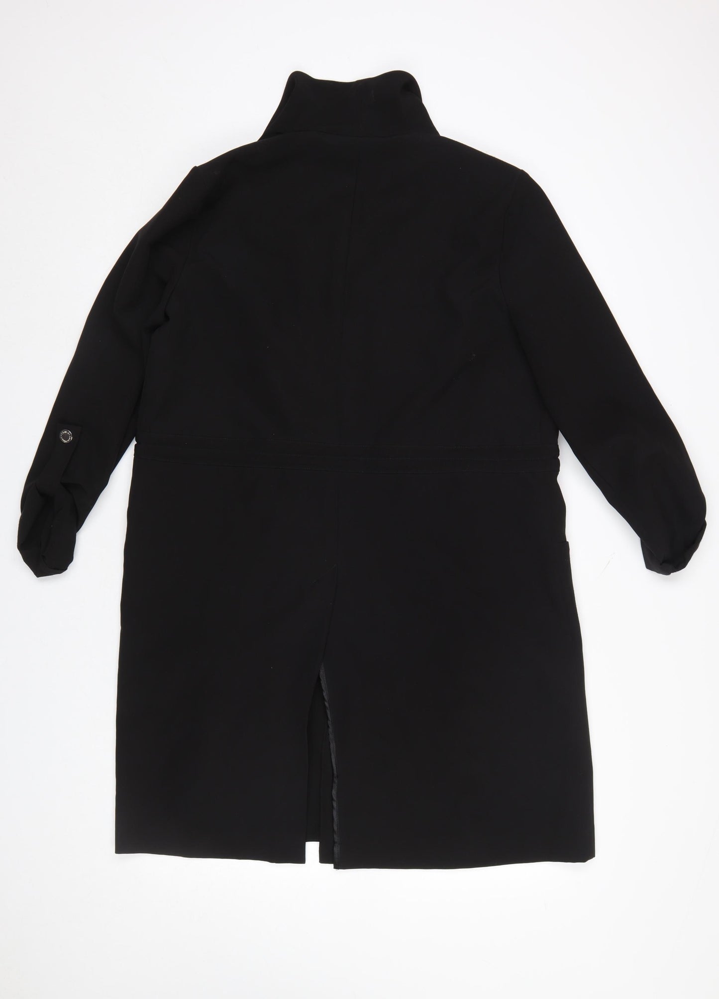 Star by Julien Macdonald Women's Black Mid-Length Overcoat Size 14