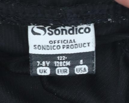 Sondico Boys Black 7-8 Years Athletic Polyester Football Shorts