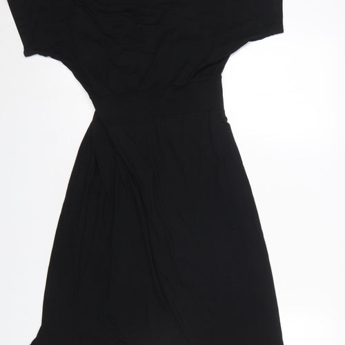Oui Women Black Sequin Embellished Knee Length Bodycon Dress M