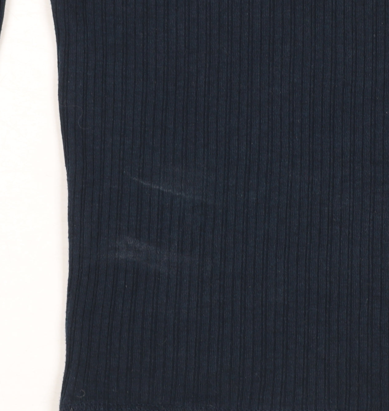 Urban Outfitters Womens Black Ribbed Cropped Long Sleeve Top XS