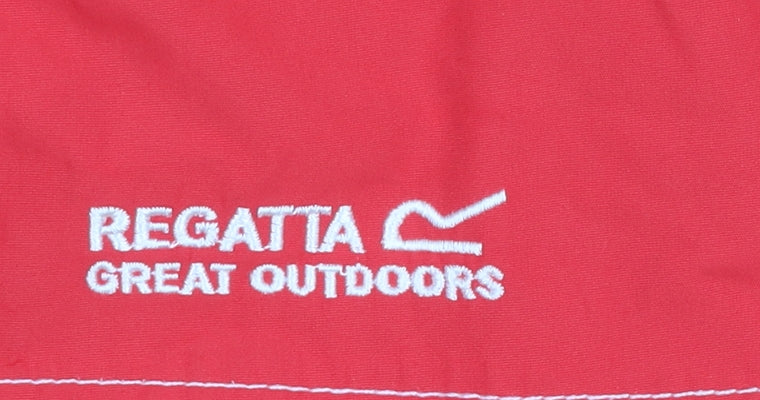 Regatta Women's Red Waterproof Hooded Rain Coat Jacket UK 16