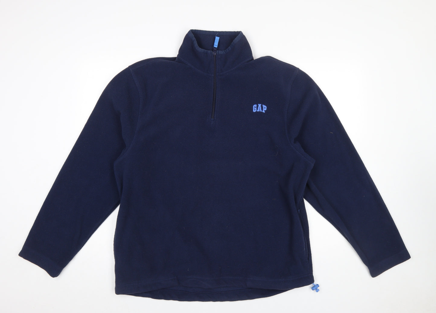 GAP Men's Blue Fleece 1/4 Zip Pullover Sweatshirt Size L